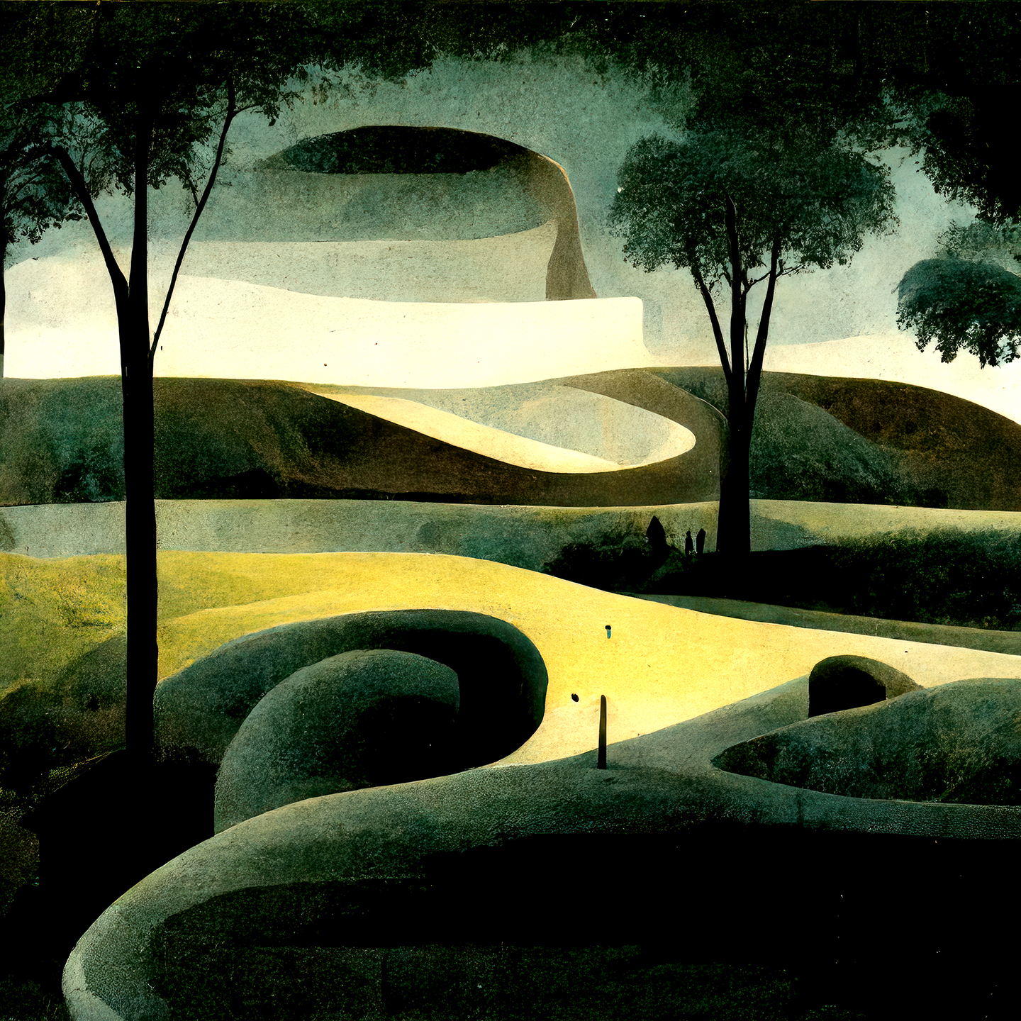 Naturlige Formationer 2 - Kunsttryk af Yoma.emptylands