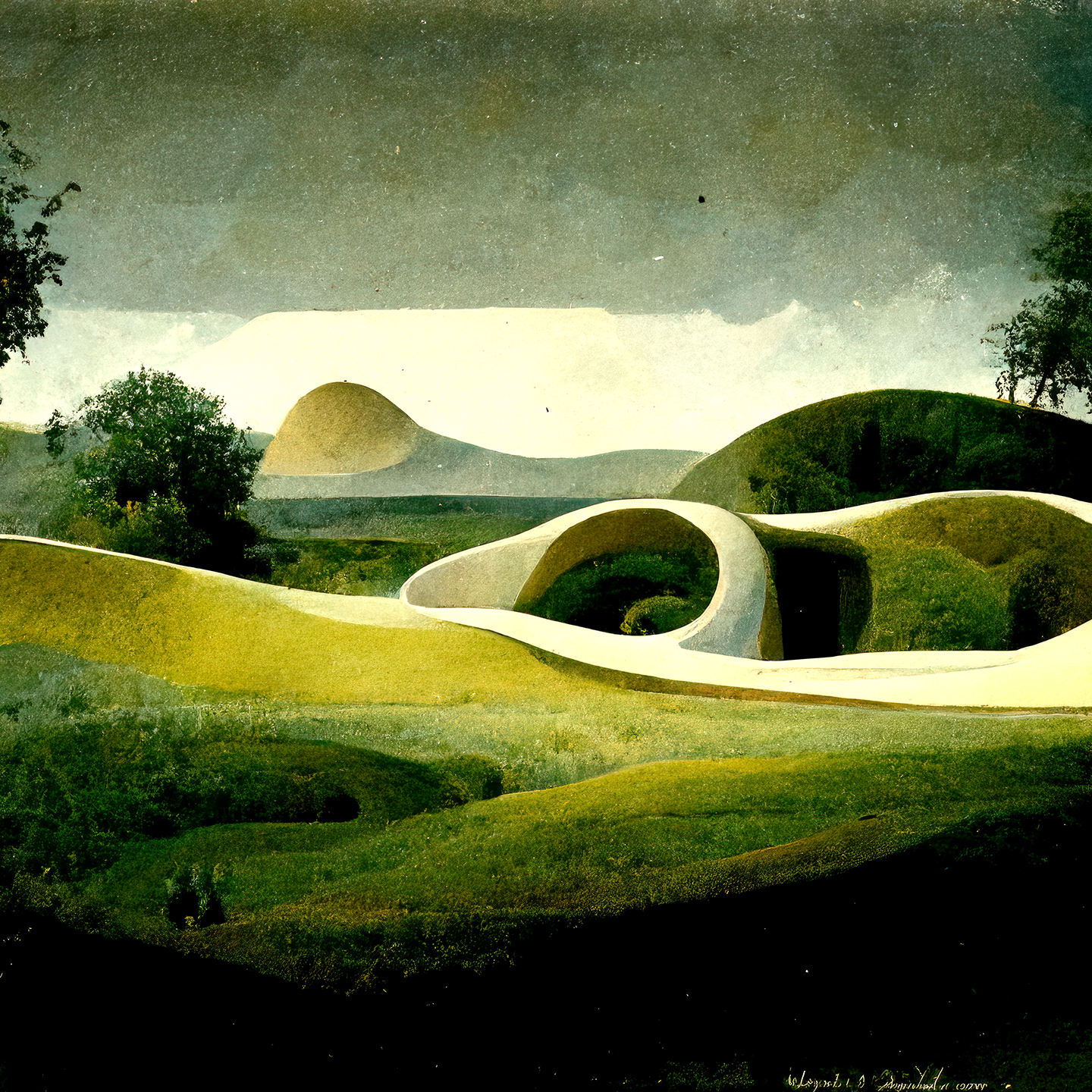 Naturlige Formationer 3 af Yoma.emptylands - Unikt Kunsttryk