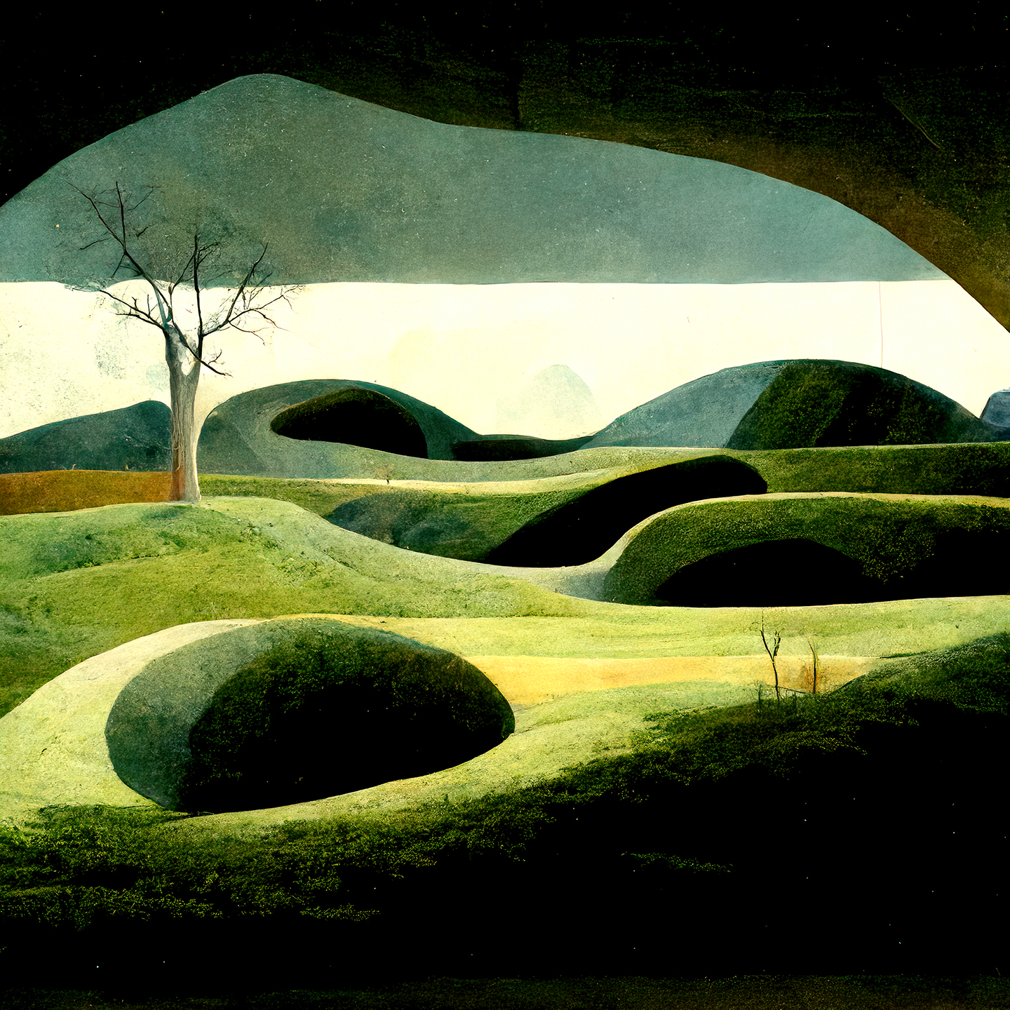 Naturlige Formationer 4 af Yoma.emptylands - Kunsttryk