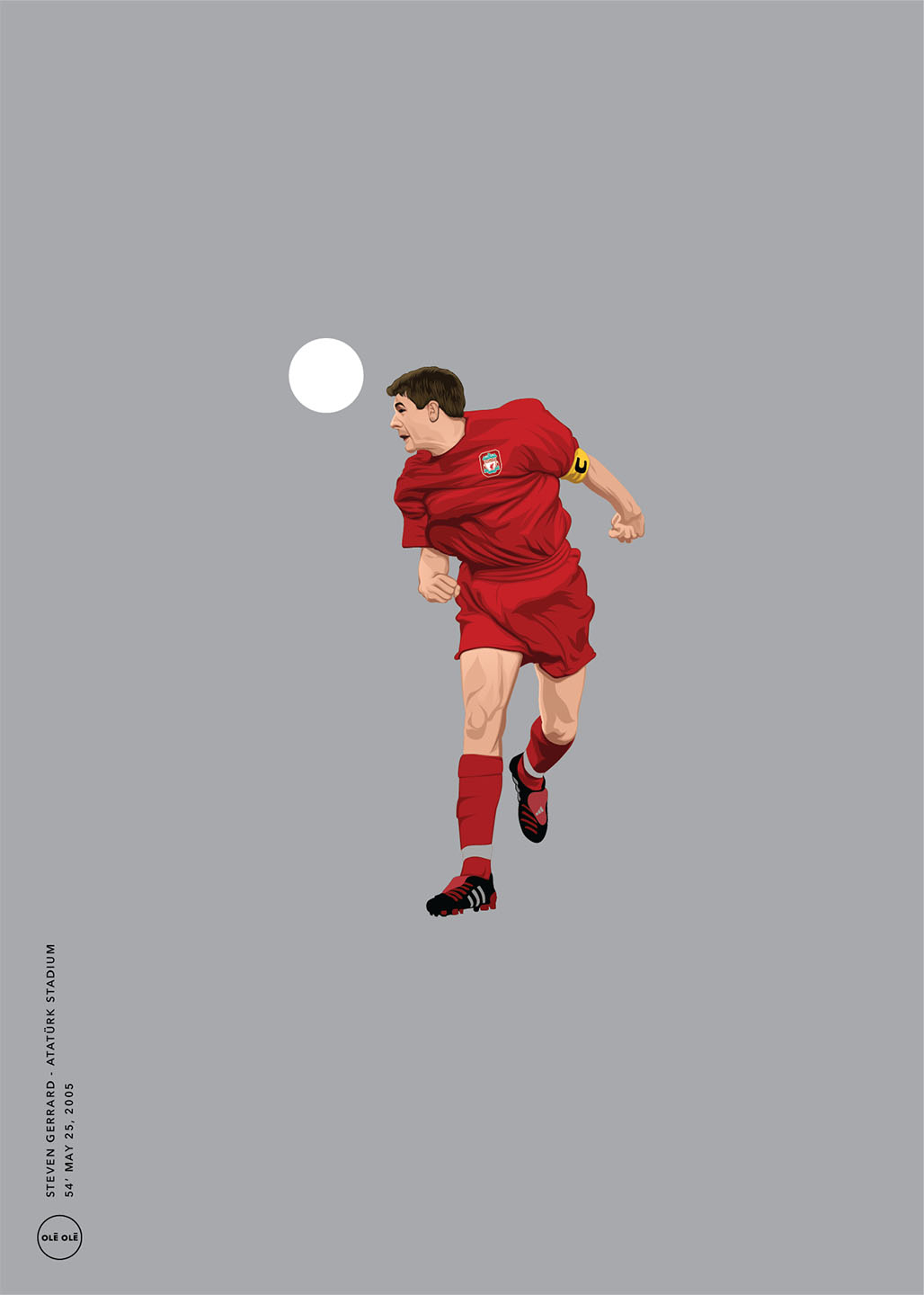 Steven Gerrard Kunstværk – Unik Sport Dekoration