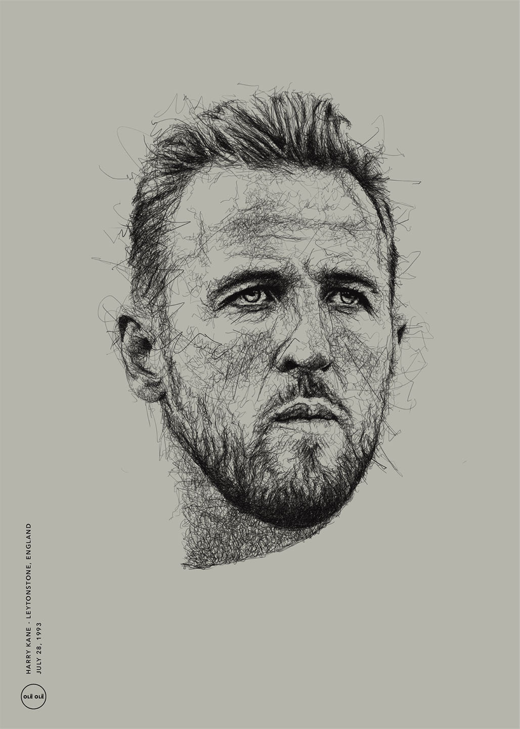 Unikt kunstværk af Harry Kane – Perfekt til dit hjem!