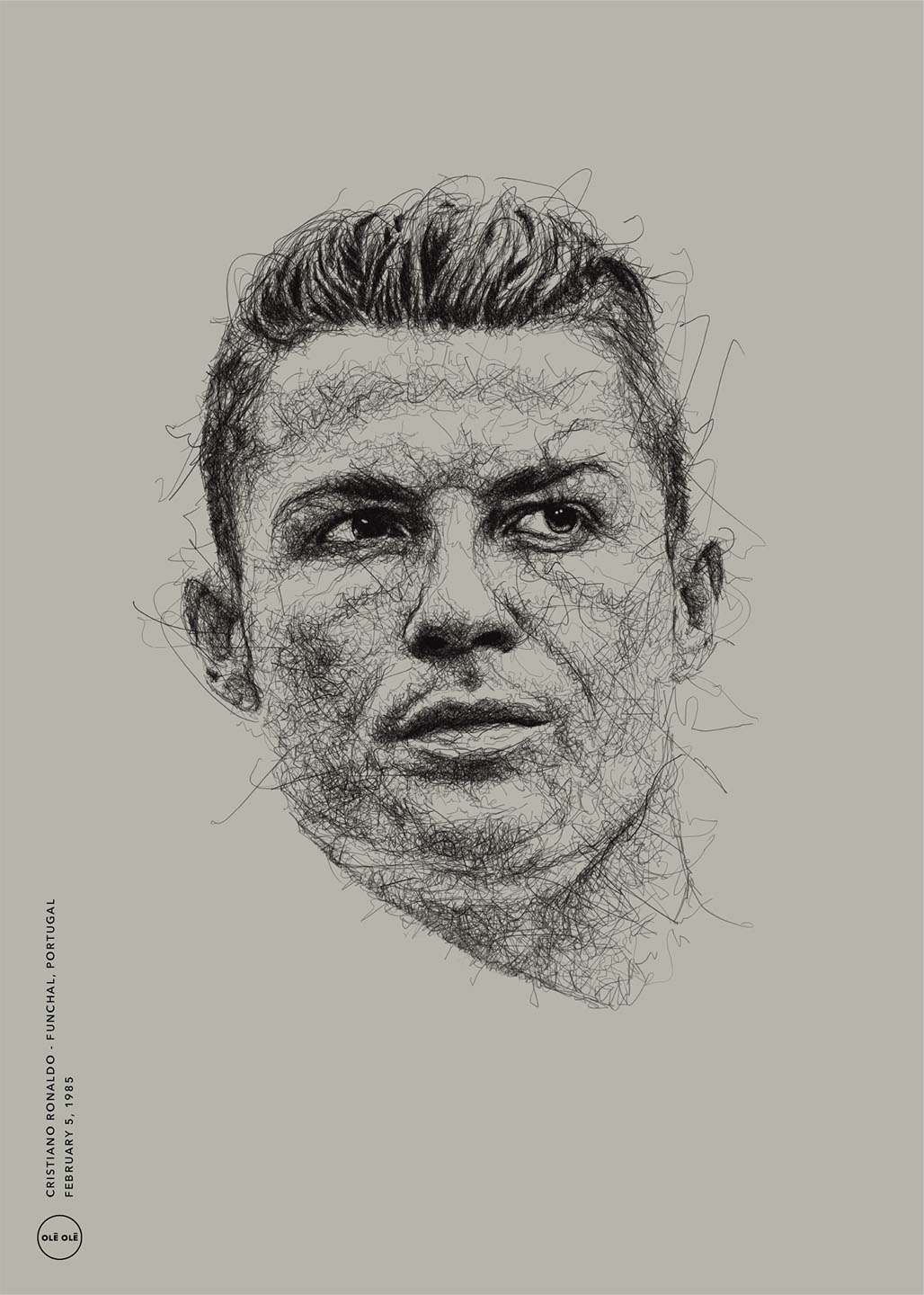 Icons – Cristiano Ronaldo Kunstværk af Olé Olé