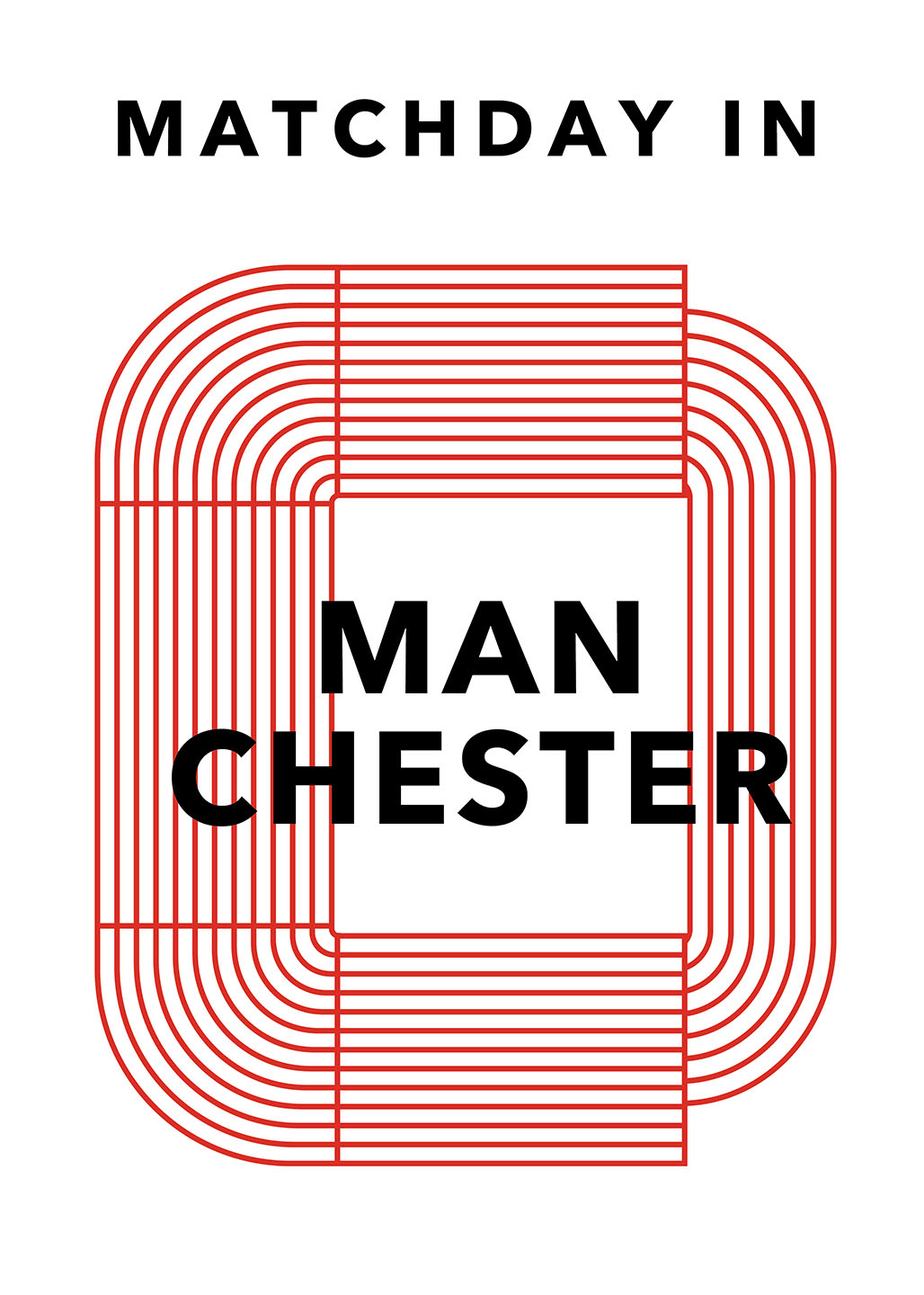 Matchdag i Manchester United af Olé Olé - Unik Kunstværk