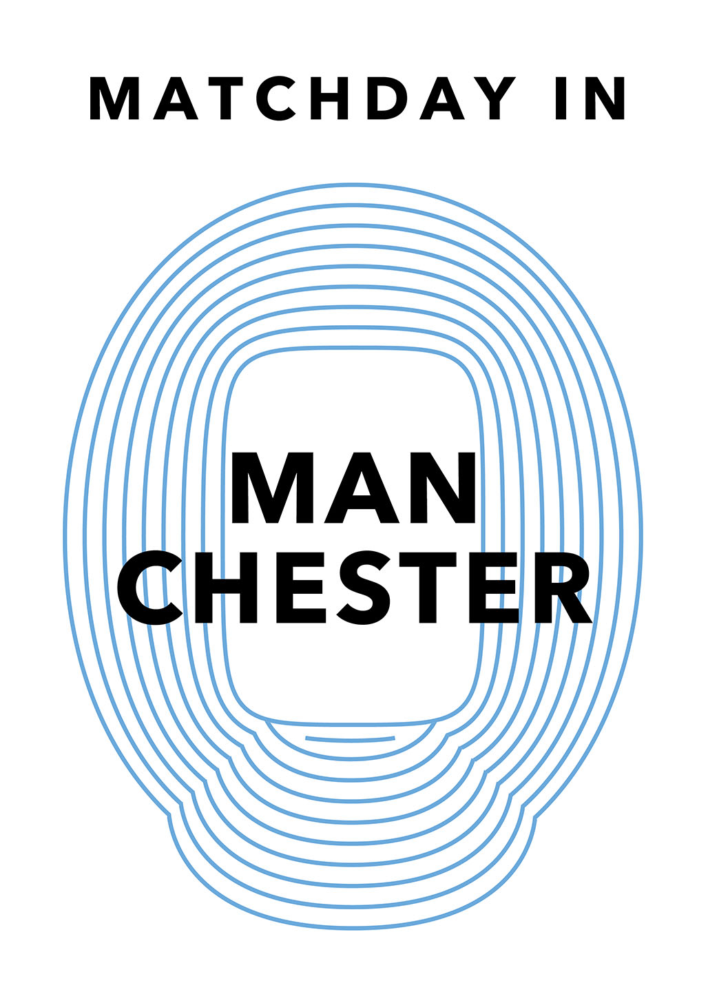 Matchdag i Manchester City - Kunstværk fra Olé Olé