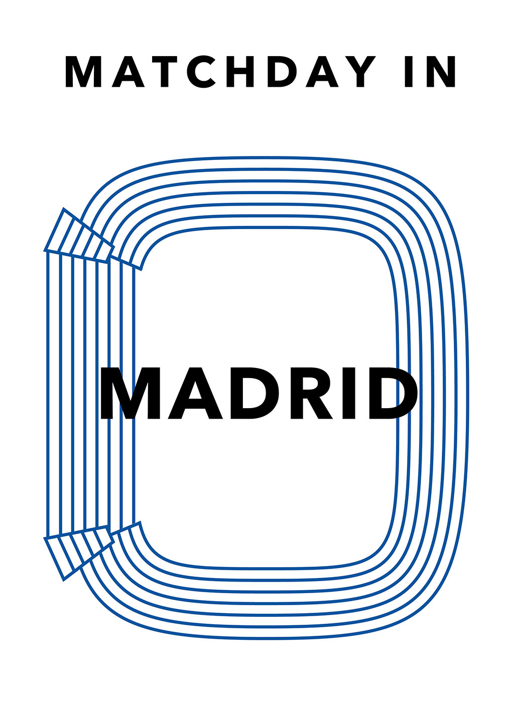 Matchday i Madrid af Olé Olé - Unik kunst til hjemmet