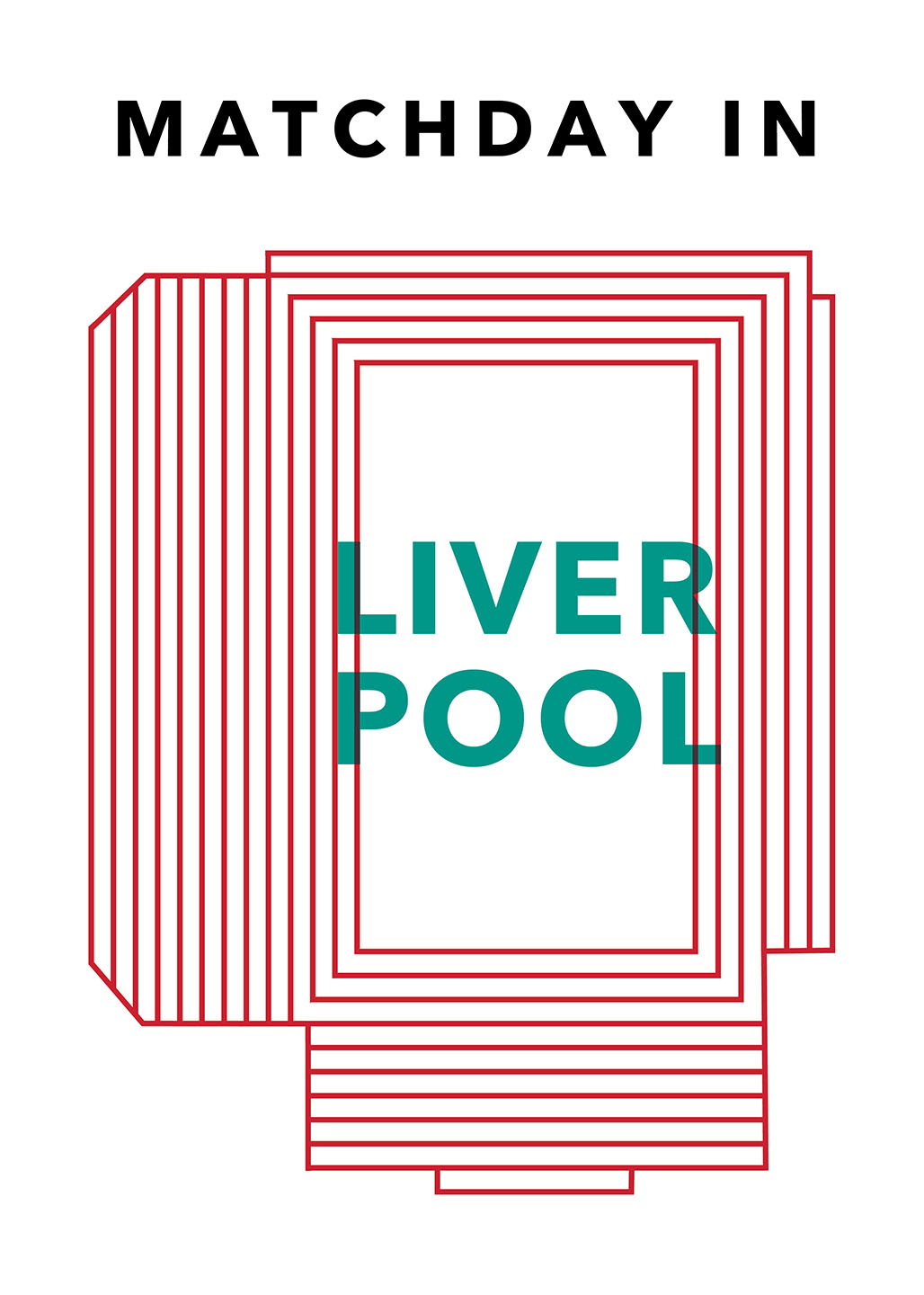 Matchdag i Liverpool - Kunstværk af Olé Olé