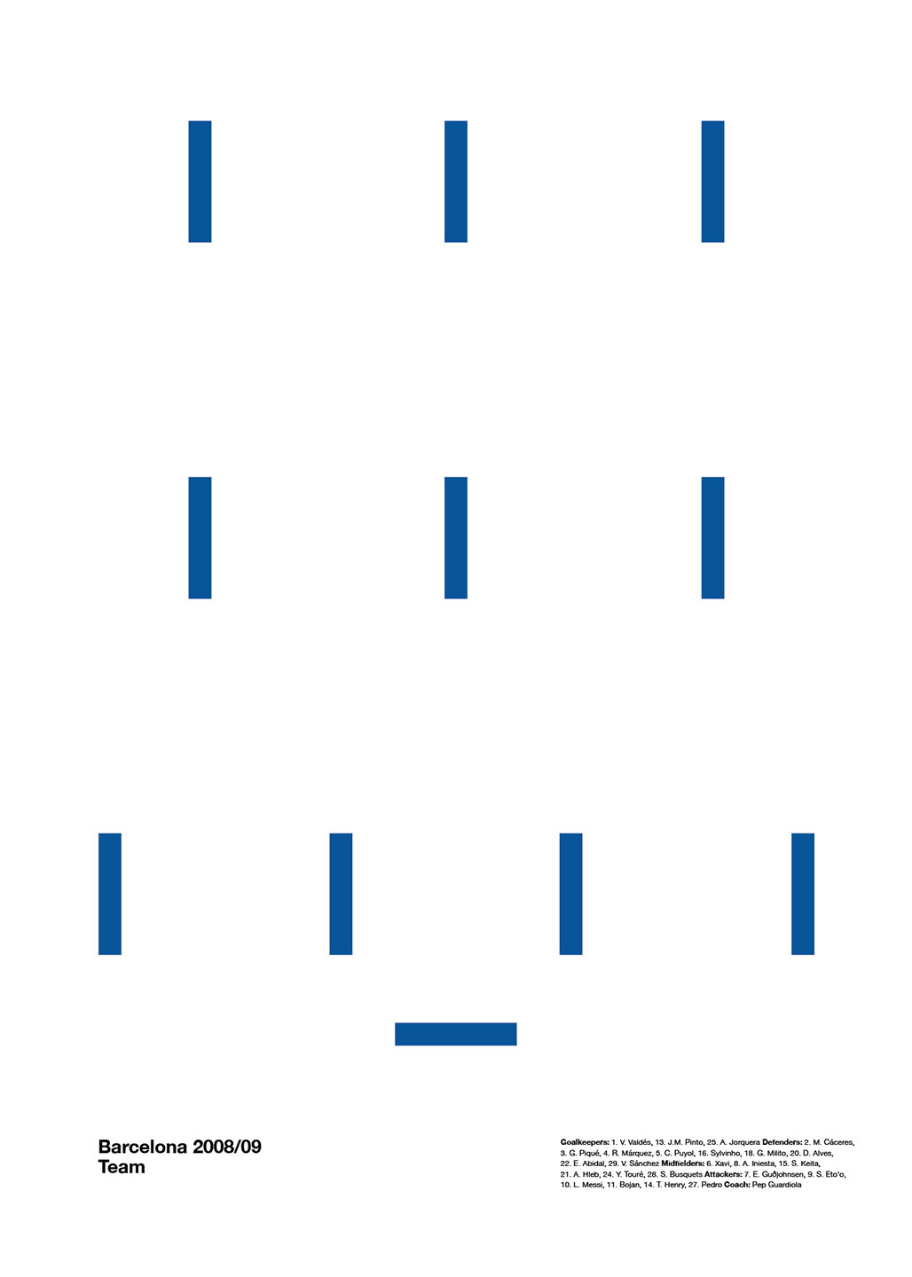 Barcelona - Team 2008/09 af Olé Olé