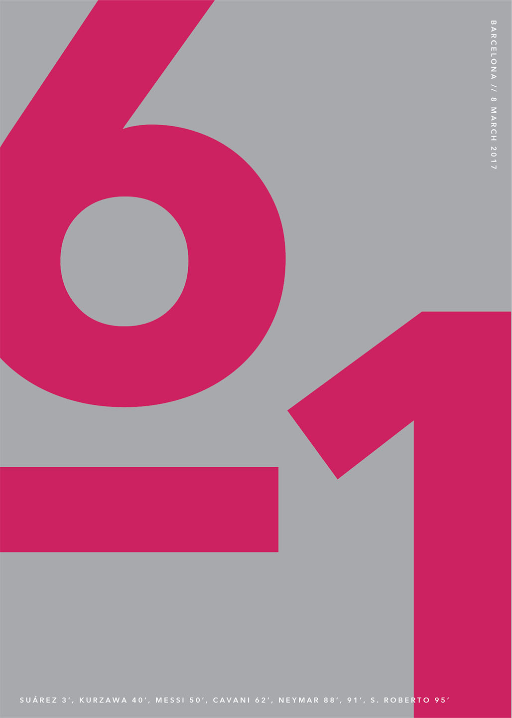 Barcelona, 6-1 8. marts 2017 - Kunstværk af Olé Olé