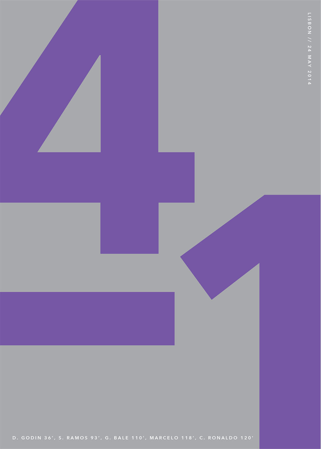 Real Madrid Kunstværk - 4-1, 24. maj 2014 fra Olé Olé