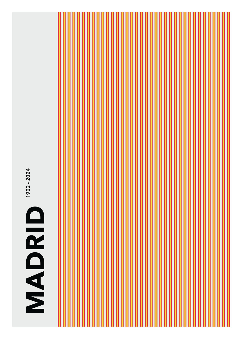 Madrid 1902-2024 Kunstværk fra Olé Olé - Unik Dekoration