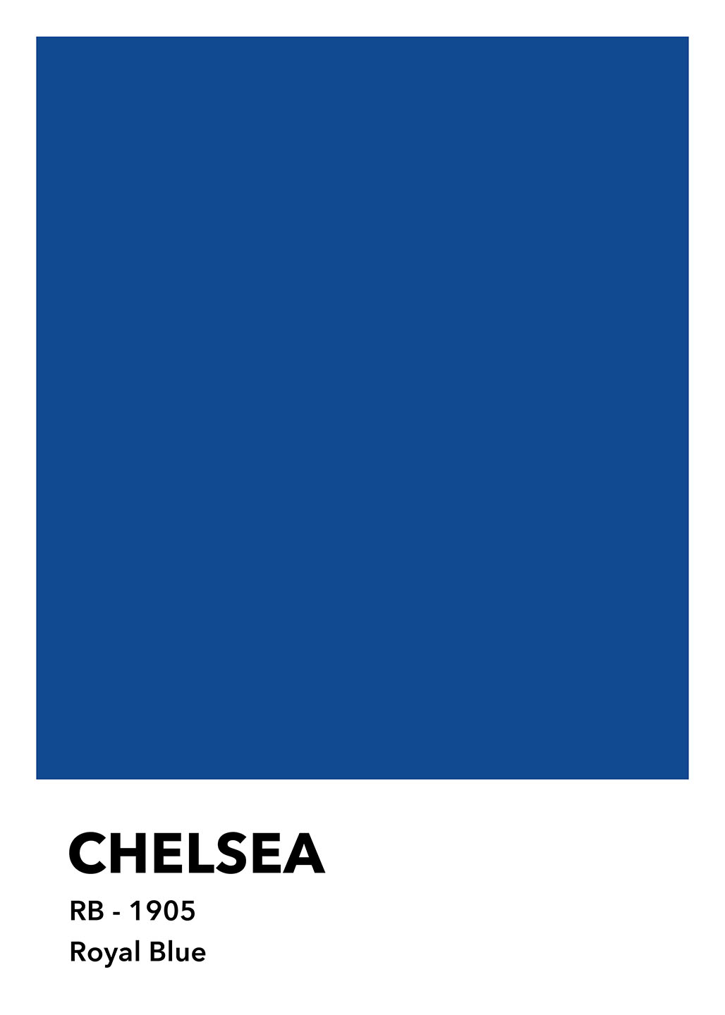 Chelsea – Royal Blue Kunstværk fra Olé Olé til Dit Hjem