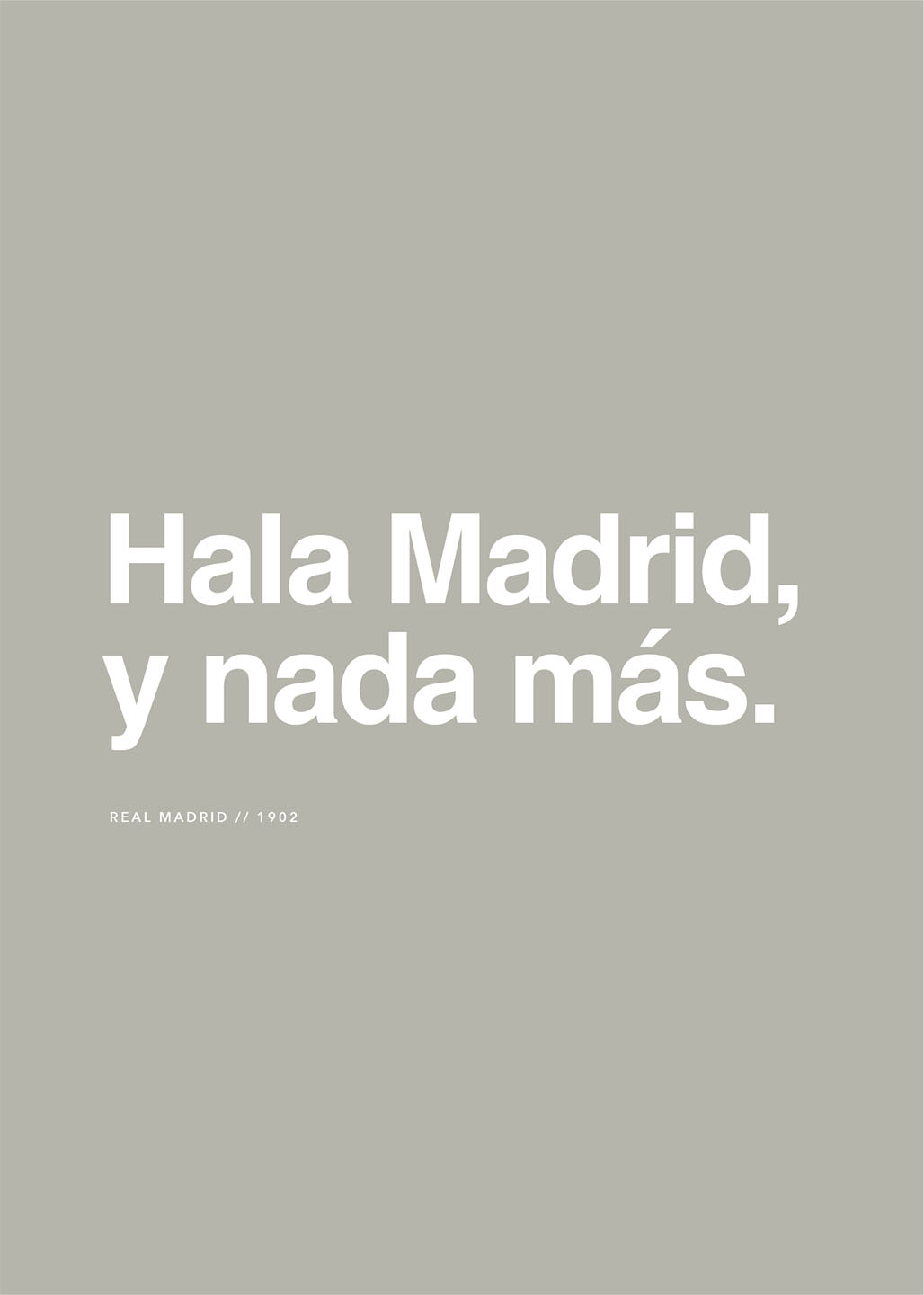 Real Madrid - Hala Madrid Kunstværk af Olé Olé