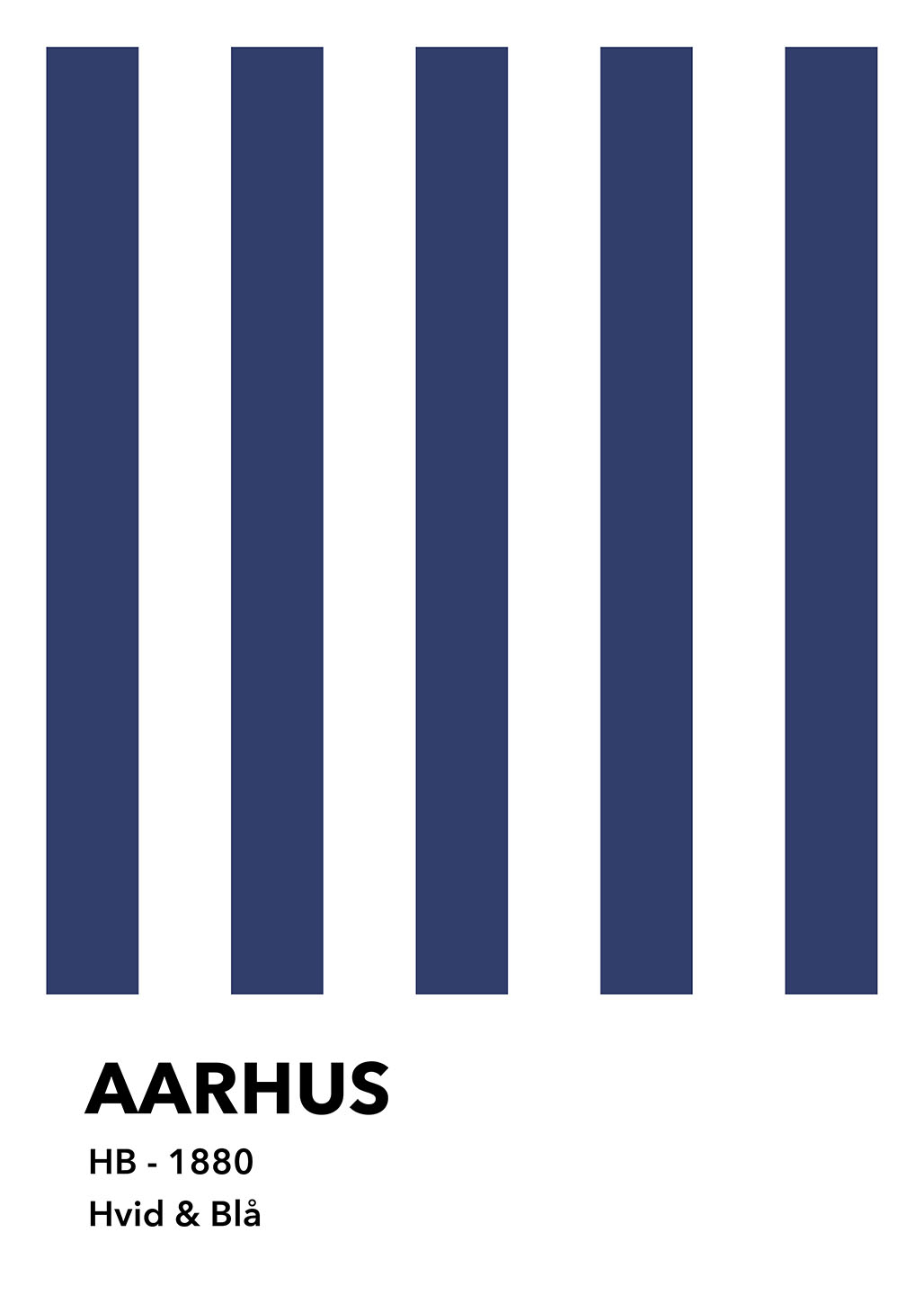 Aarhus - Hvid & Blå af Olé Olé