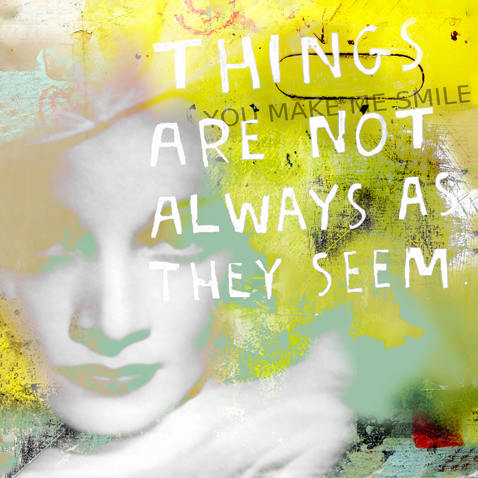 Unik Abstrakt Kunst: Not Always As They Seem af Rikke Axelsen