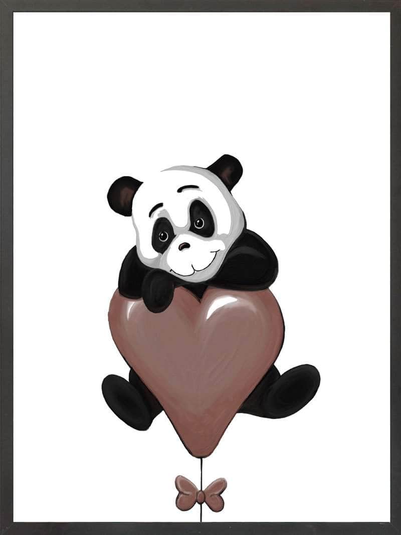 Panda Børneplakat – Søde Illustrationer til Værelset