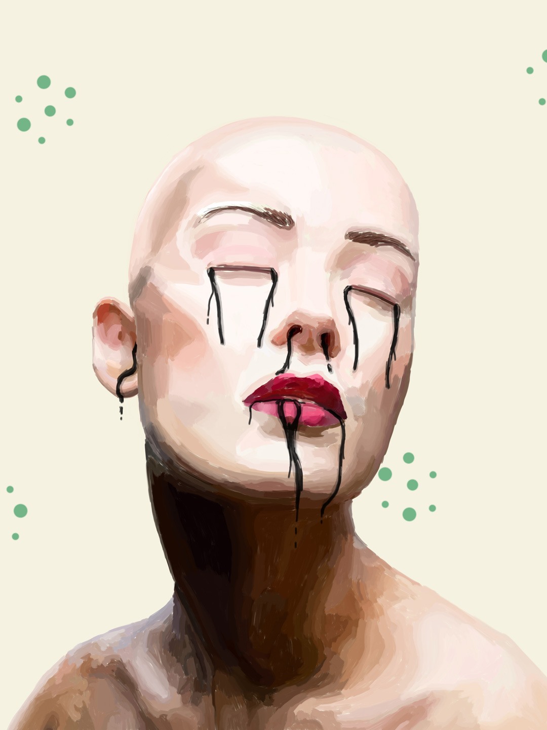 Petrol Kunsttryk af Mads Hindhede - Unikt Værk til Hjemmet