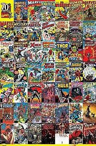 Marvel Plakat med 8 Covers – Fantastisk Vægkunst!
