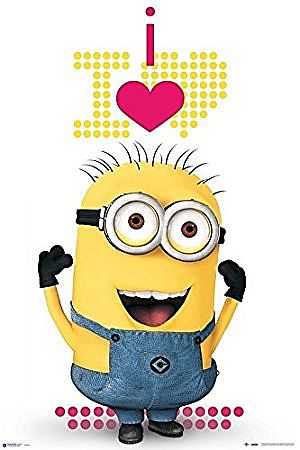 Super tilbud: Minions Hjerte Plakat - 61x91,5 cm