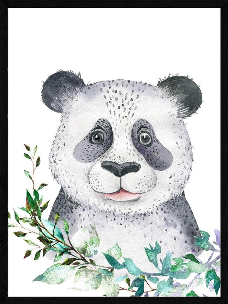 Panda Børneplakat til Hyggeligt Værelse - Postersbyus