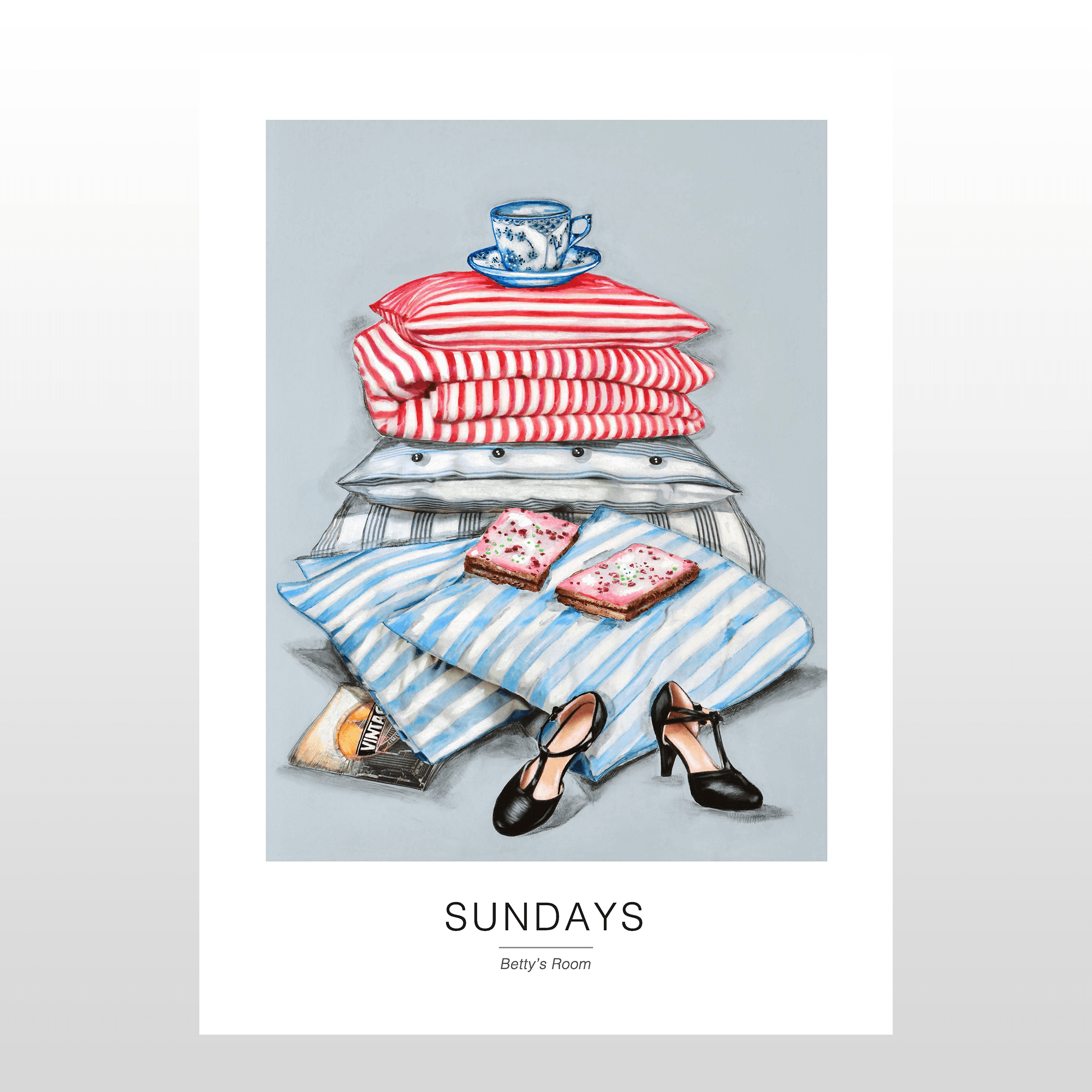 Kunstplakat "Sundays" A2 – Stilfuld Vægkunst til Hjemmet