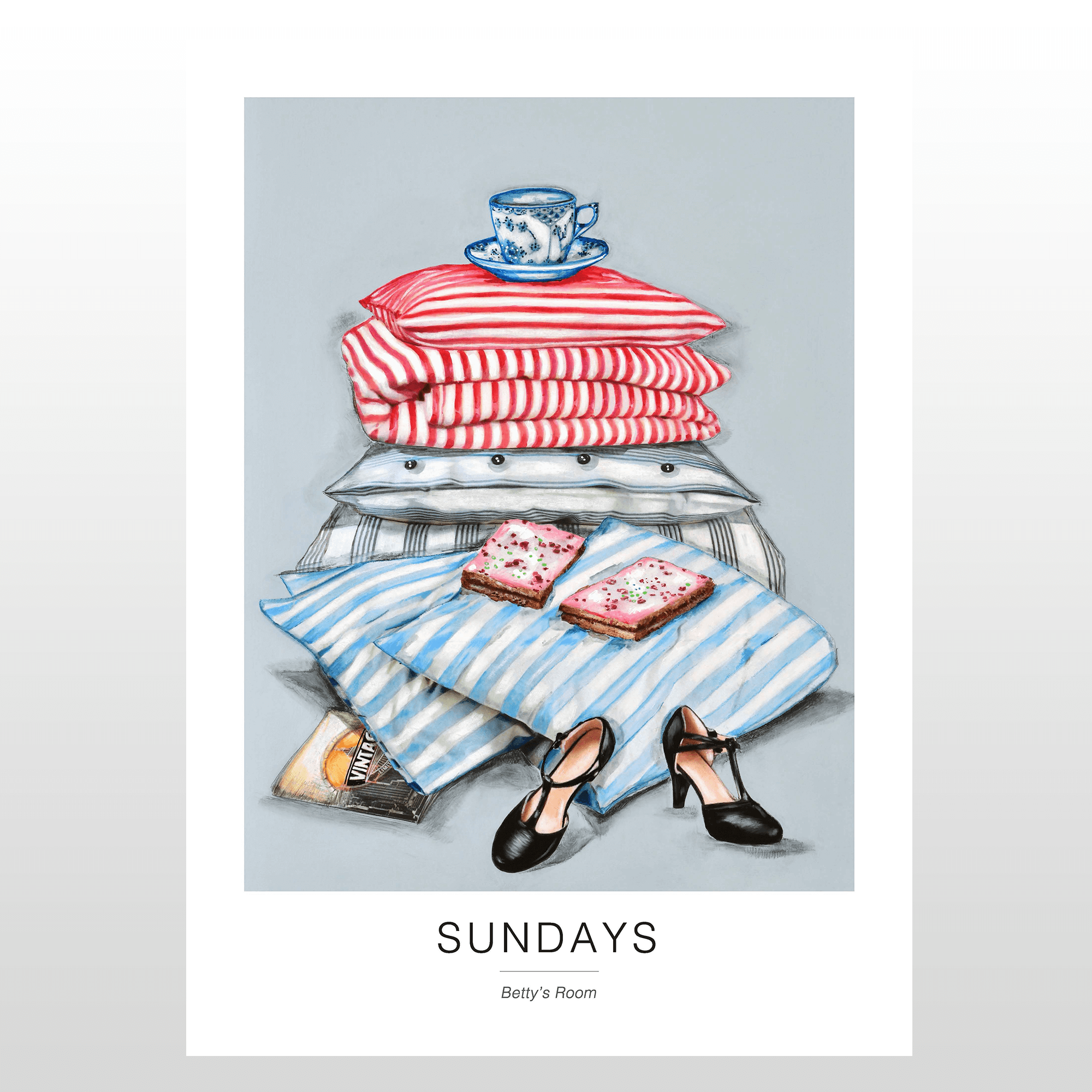 Kunstplakat "Sundays" 50 x 70 cm - Vægpynt til hjemmet