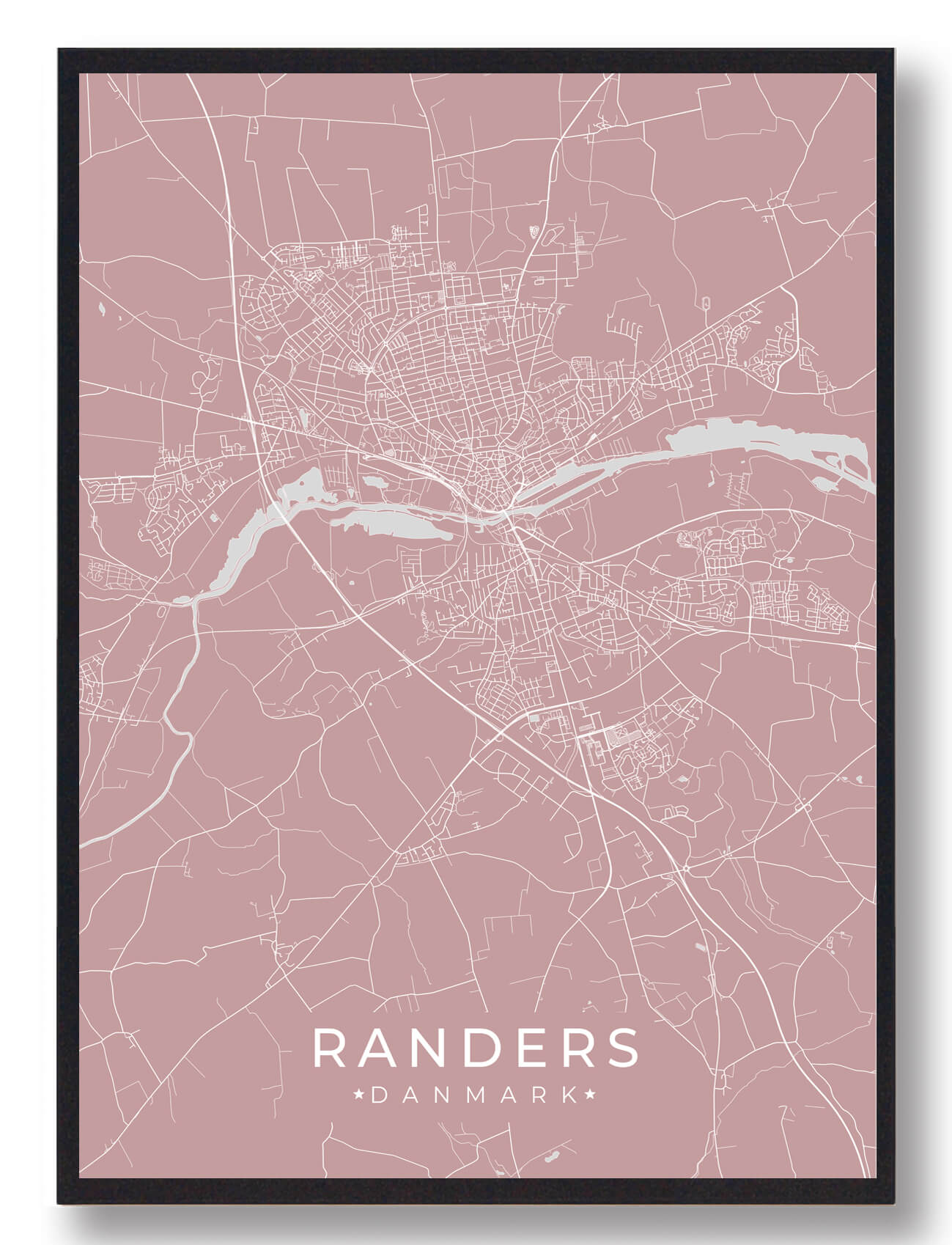 Randers plakat - lyserød