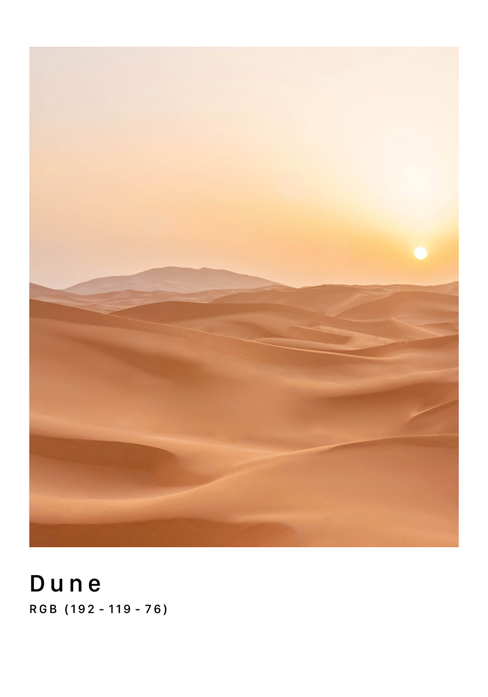 RGB Dune Plakat fra Plakatwerket - Unik Kunst til Hjemmet