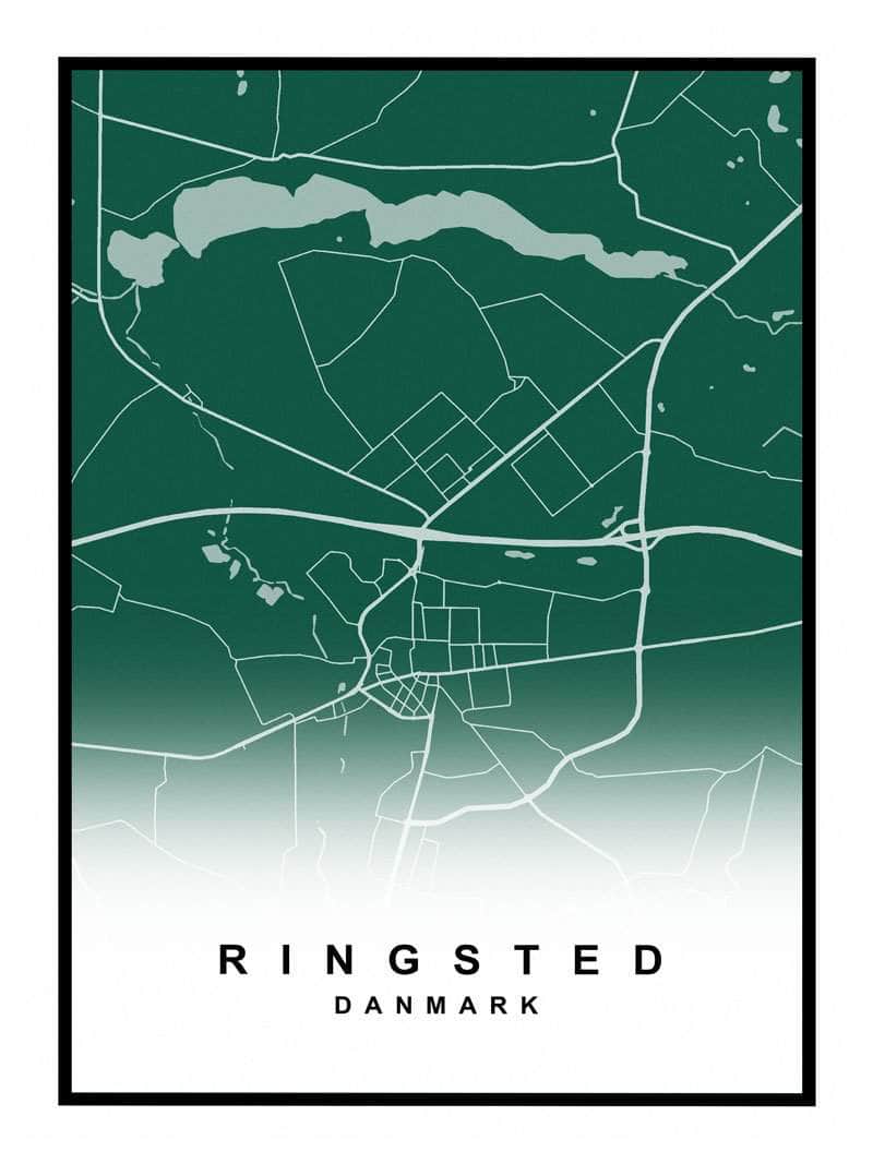 Ringsted Kortplakat – Oplev din by i detaljer!