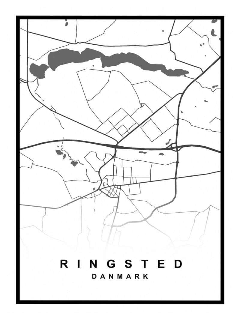 Ringsted Kortplakat - Oplev Skønheden i Byen