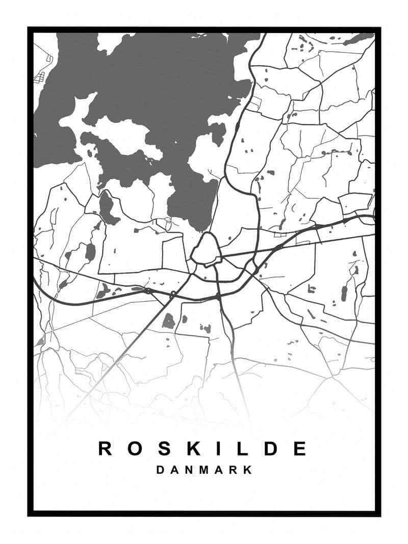 Roskilde Kortplakat - Udforsk Din Elskede By