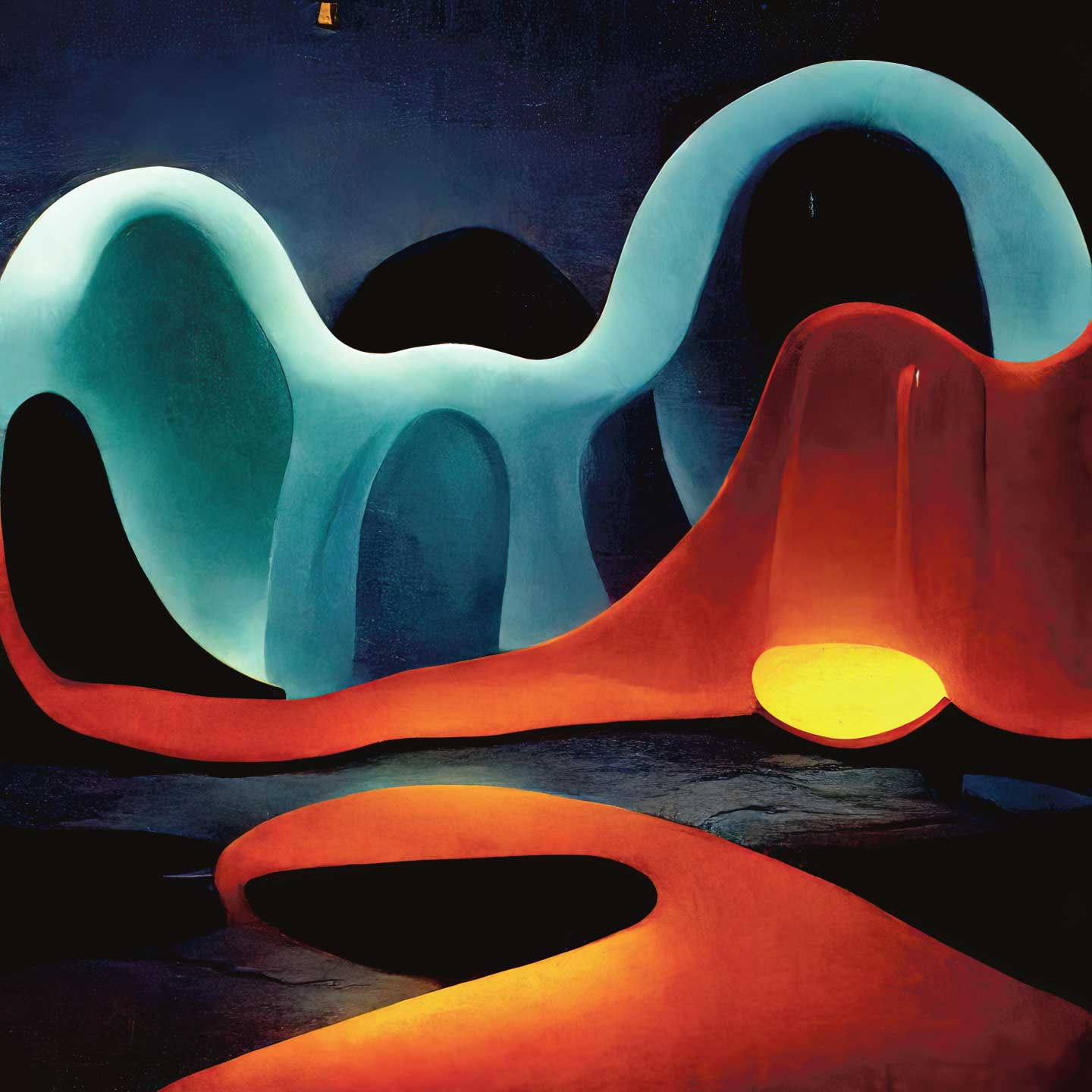 Løbevæske af Yoma.emptylands - Smukt Kunstværk på Illux.dk