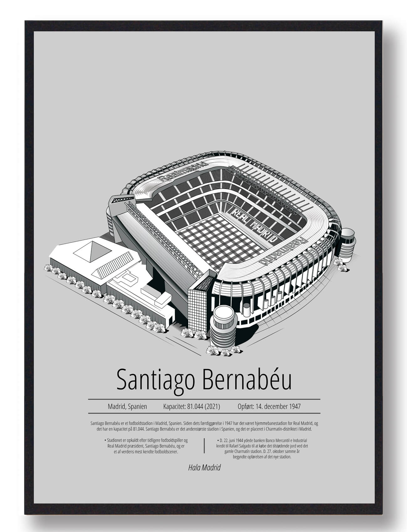 Santiago Bernabeu - Real Madrid - grå