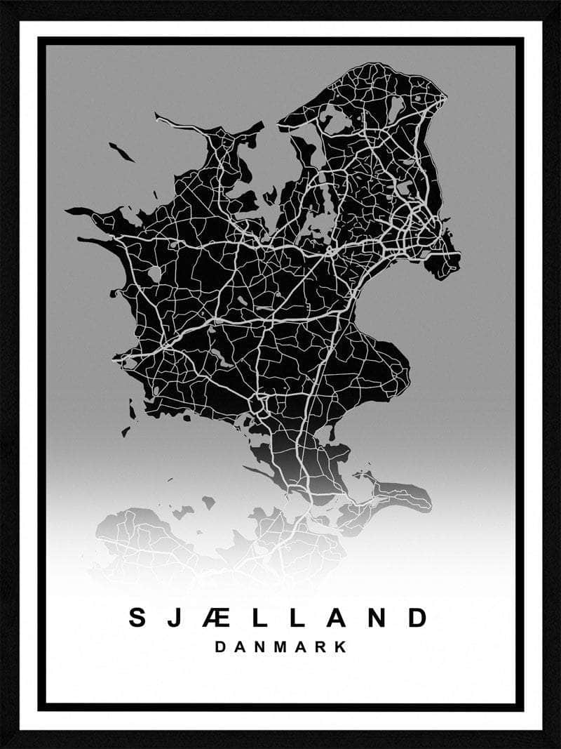Sjælland Plakat - Perfekt til det moderne hjem