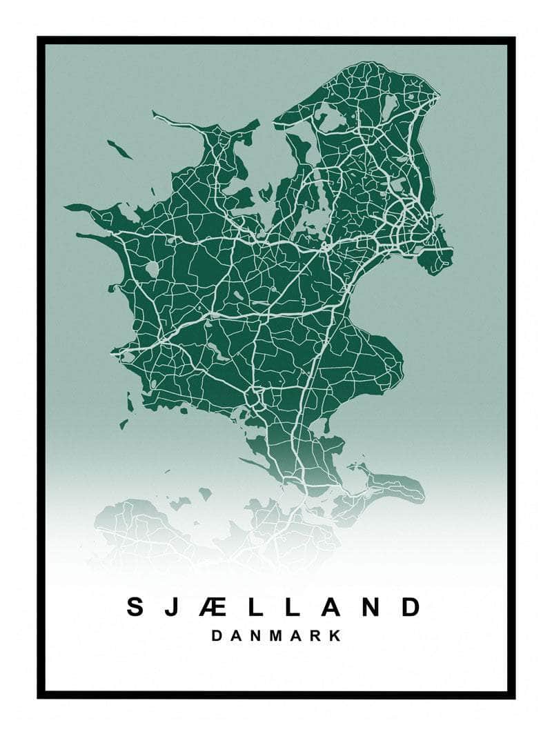Sjælland Plakat til dit moderne hjem - Skab stemning!