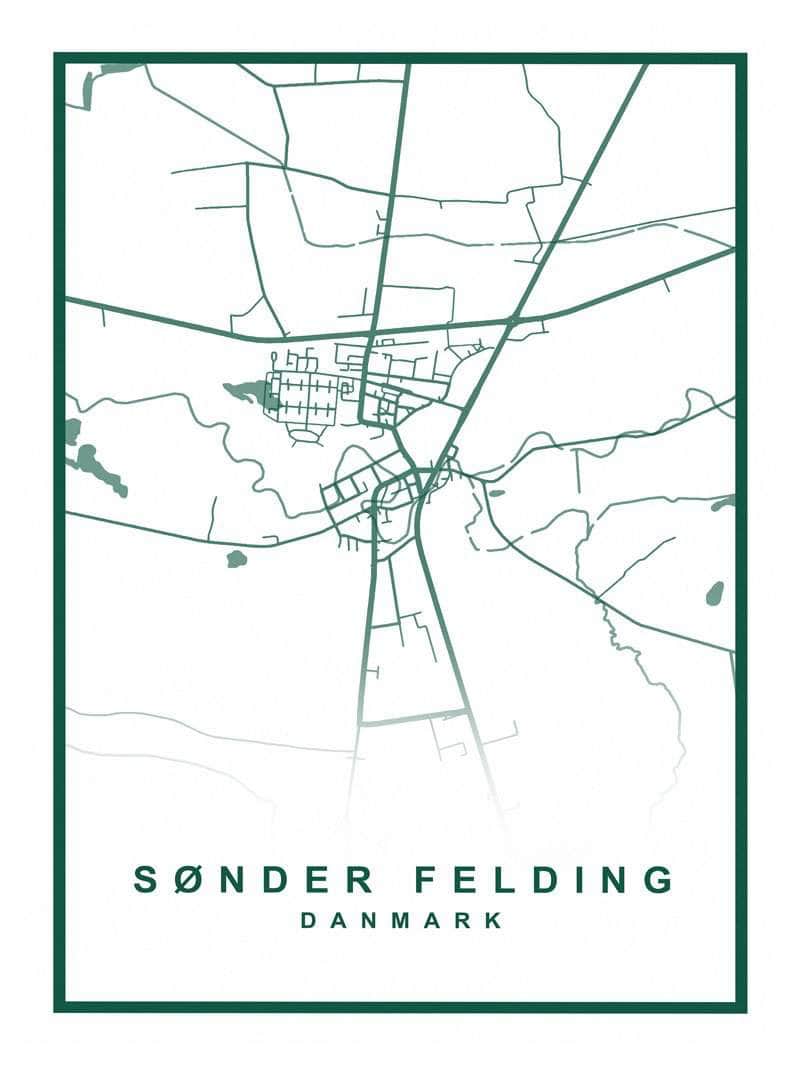 Sønder Felding Kortplakat – Vis Din Kærlighed til Byen!