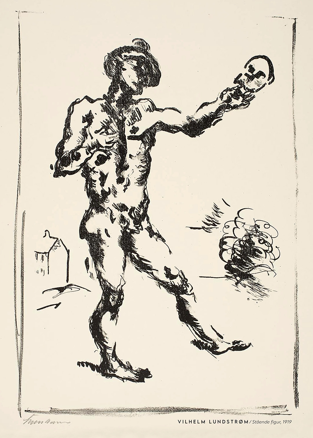 Stående Figur 1919 - Unik Kunst til Dit Hjem