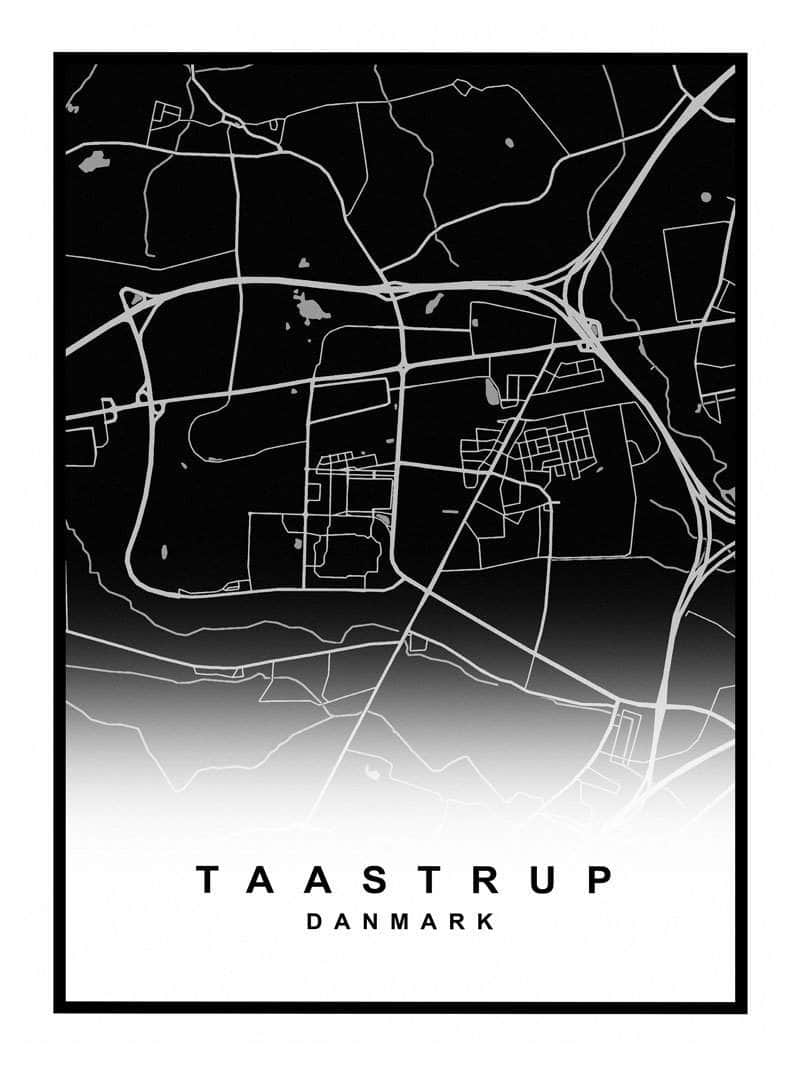 Taastrup Kortplakat - Udforsk Din Elskede By!