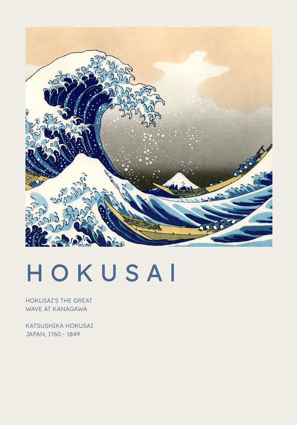 Den Store Bølge ved Kanagawa – Unikt Kunsttryk til Dit Hjem