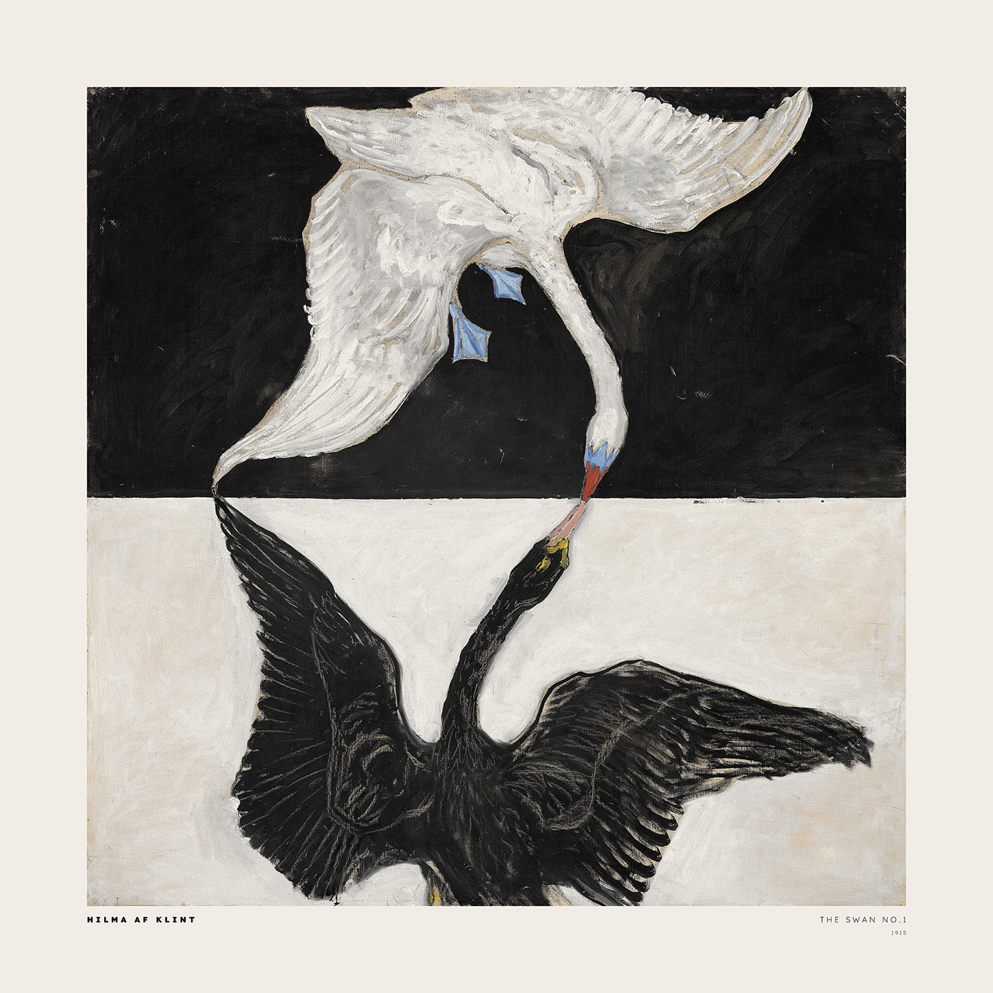 Swan No. 1 Plakat af Plakatwerket - Unik Kunst til Hjemmet