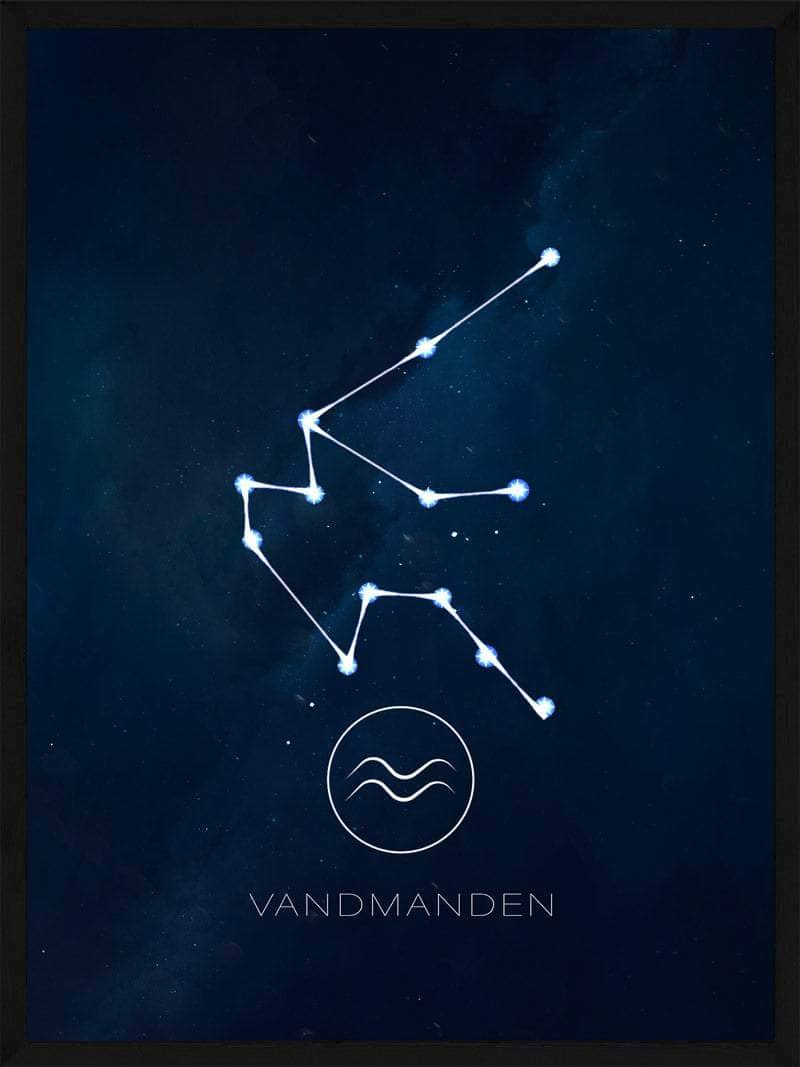 Vandmanden Stjernetegn Plakat - Fantastisk Nattehimmel