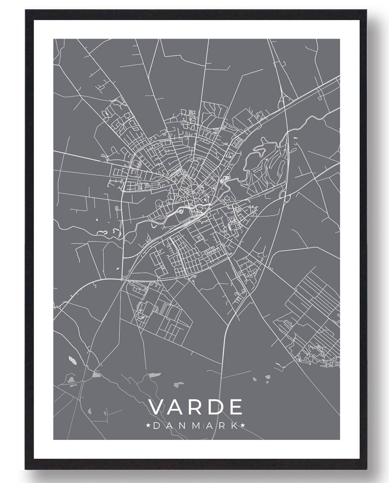 Varde Plakat - Grå Design til Din Væg