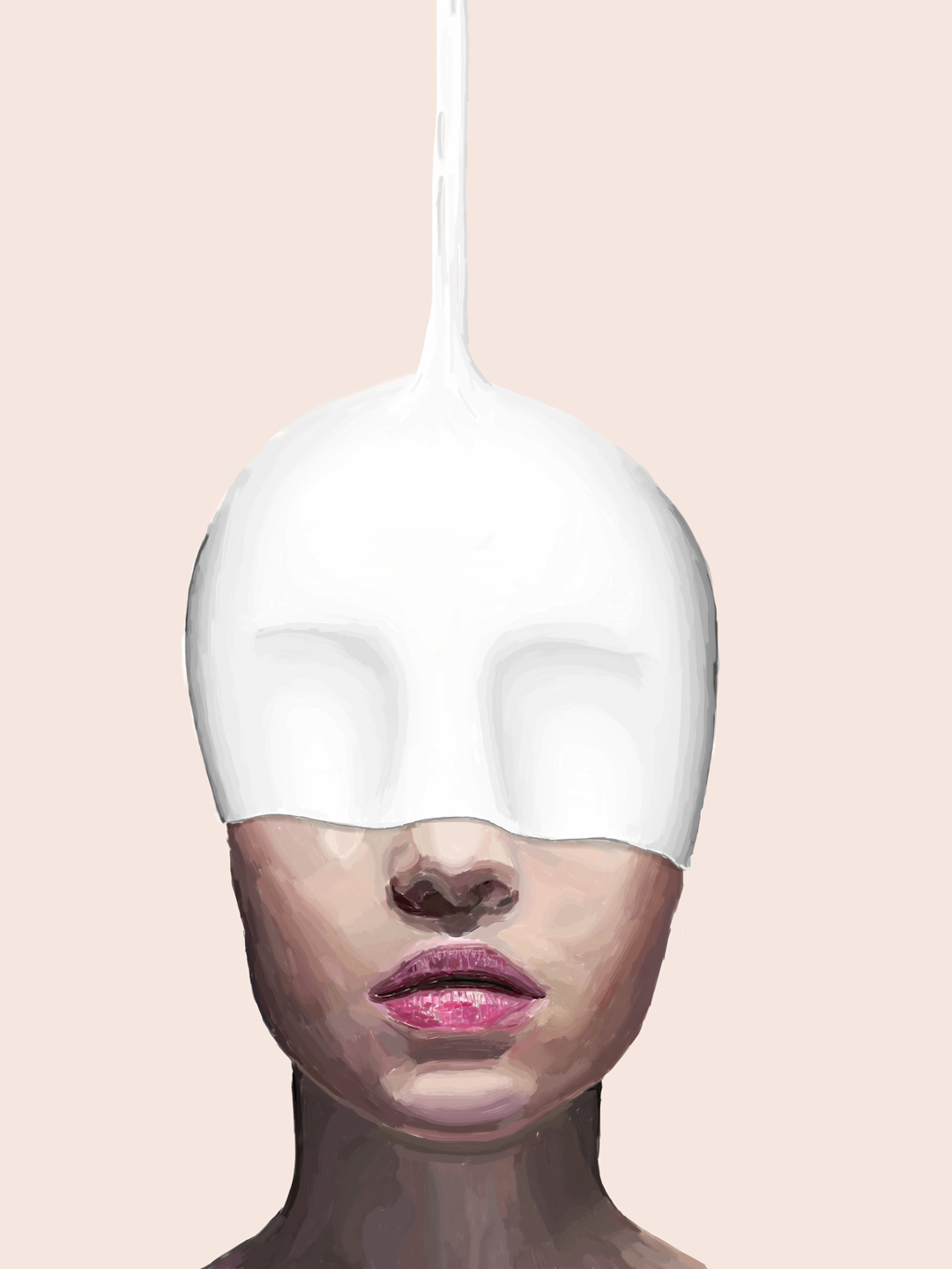 Unikt kunstværk "White" af Mads Hindhede til dit hjem