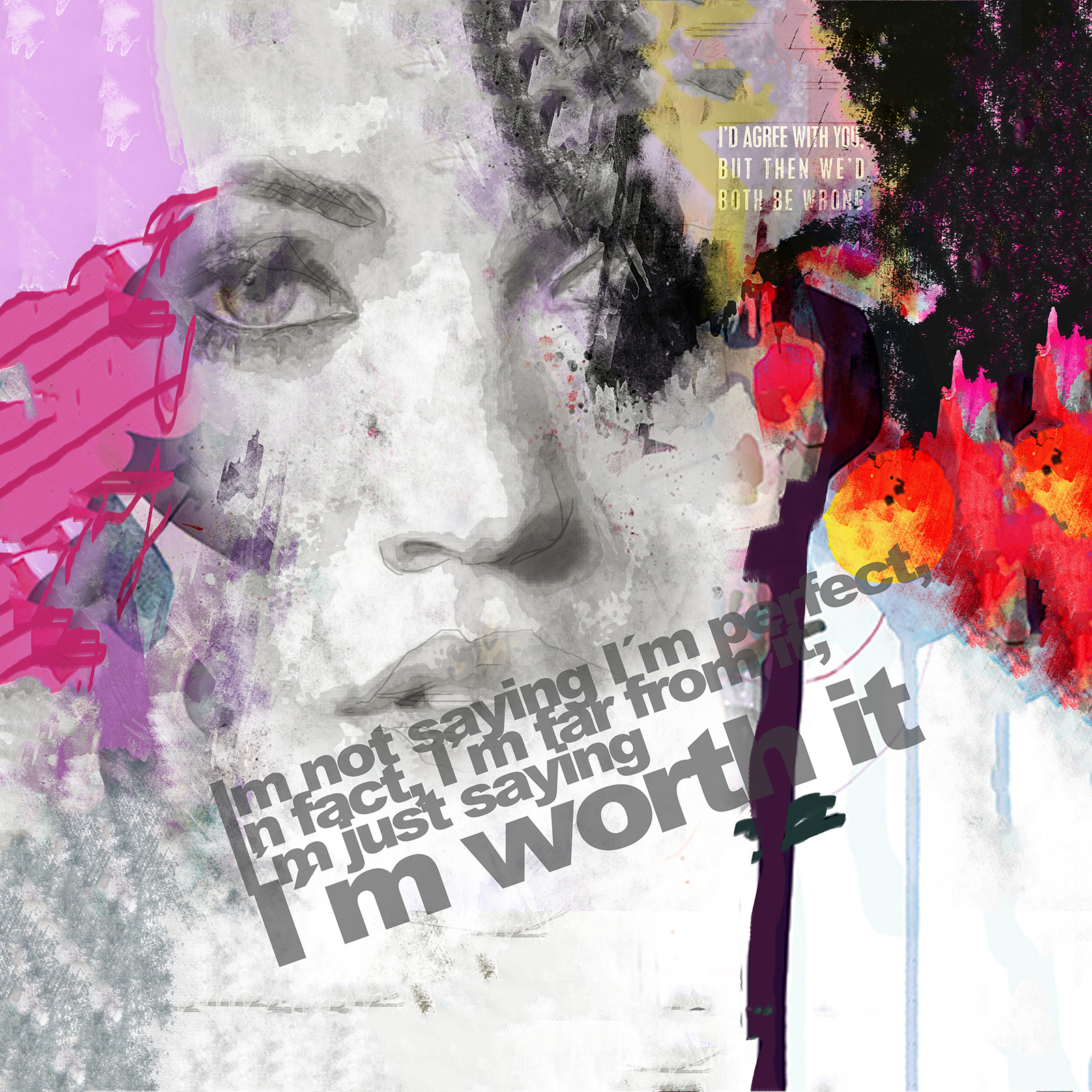 Unikt kunstværk: I'm Worth It af Rikke Axelsen