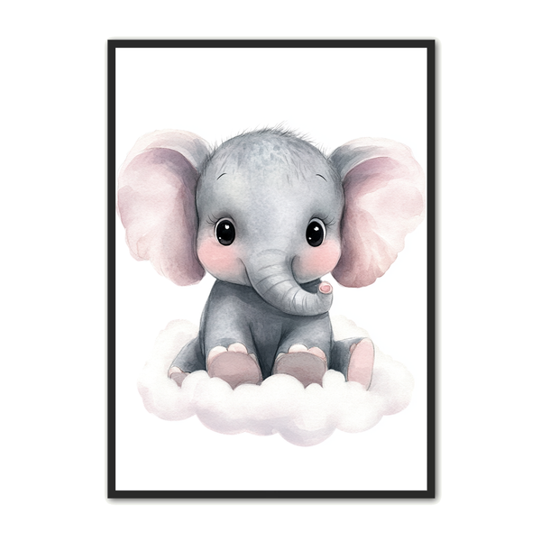 Elefant Plakat 21 - Blid Drøm til Børn - Fantastisk Tilbud