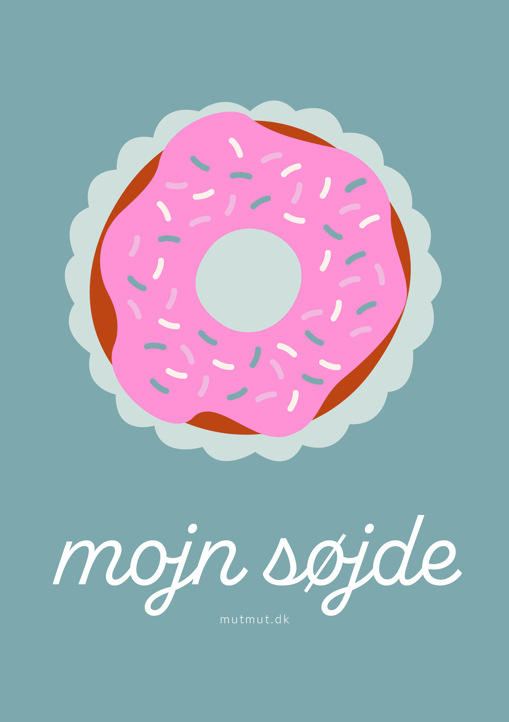 Mojn Søjde - Hjerteflimmer Plakat A5 til Søde Elskere
