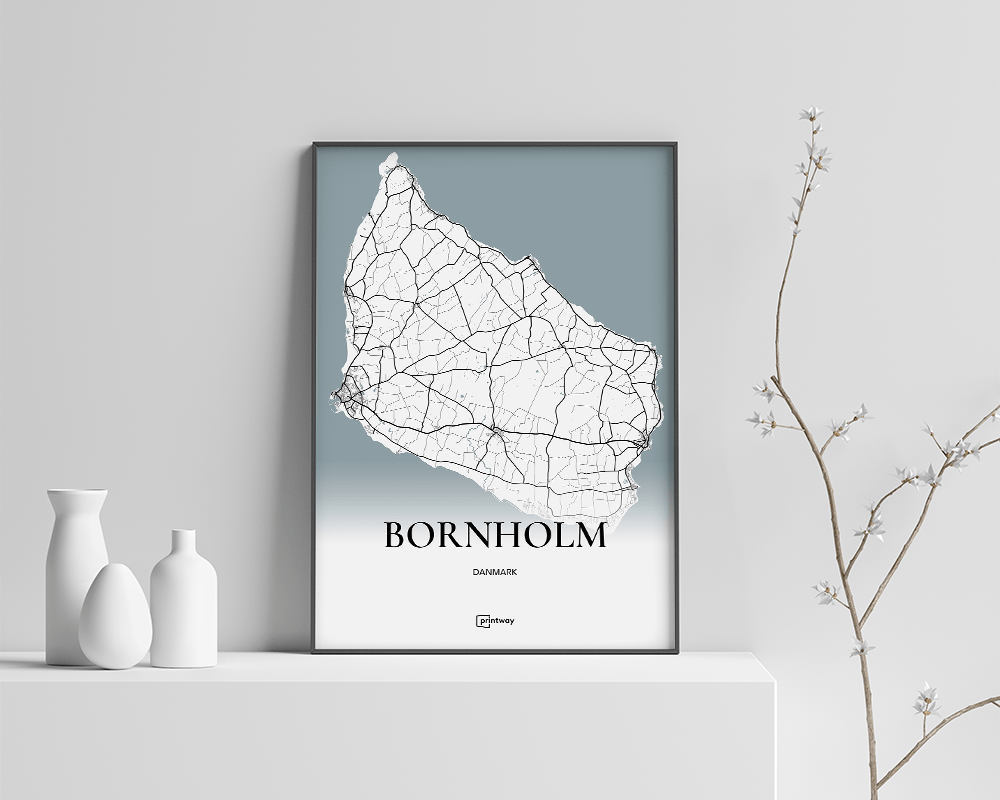 Bornholm Plakat A4 - Minimalistisk Design til Dit Hjem
