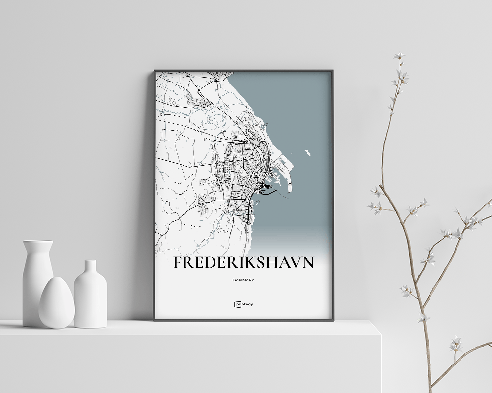 Frederikshavn Plakat 21x30 cm - Minimalistisk Design