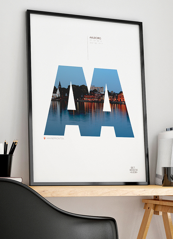 Aalborg Plakat – Havnefronten Vægkunst til Dit Hjem