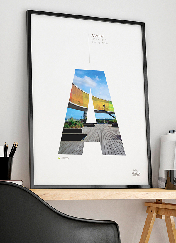 Aarhus Plakat – Aros Kunstværk med Regnbuen – Kun Kr. 199,-