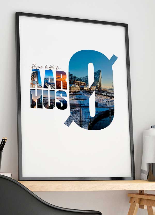 Aarhus Ø Plakat – Byens Bedste Liv – A4 til 199 kr.